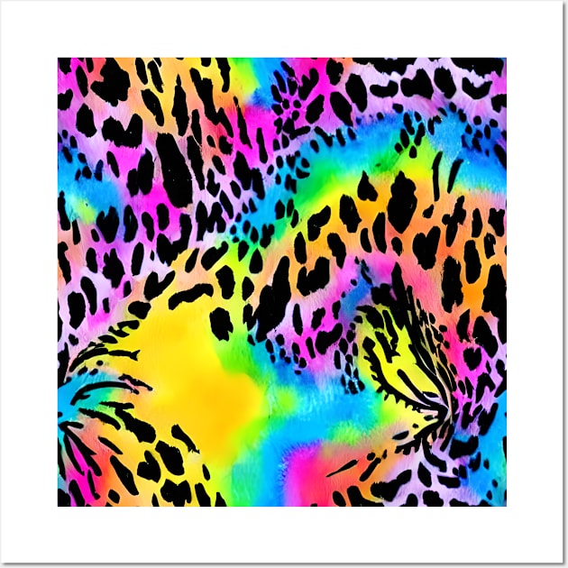 Colorful Cheetah Pattern Wall Art by CBV